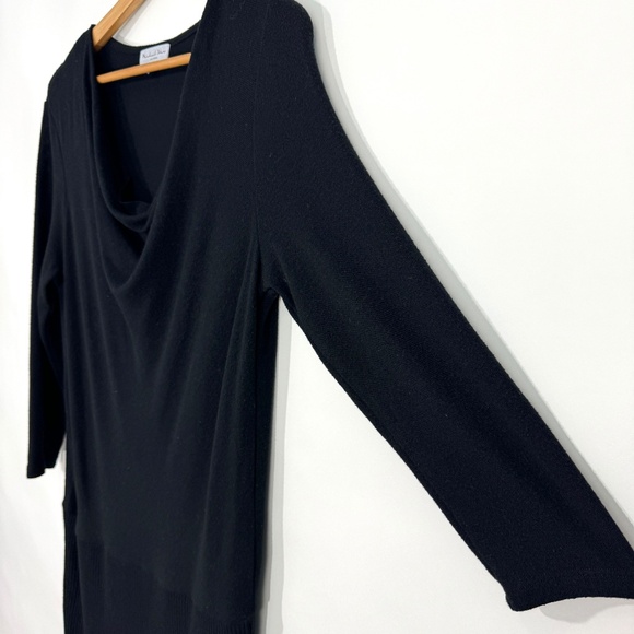 Michael Stars Los Angeles Women’s Size Small Black Cecile Fitted Cowl Neck Dress - Picture 5 of 10